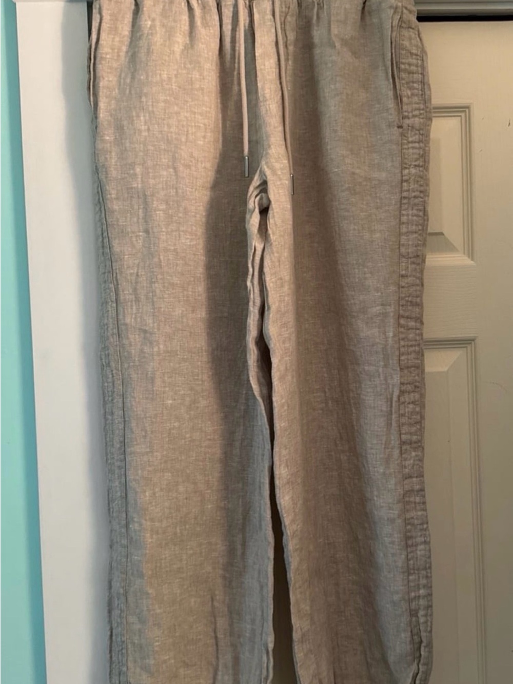 Quince 100% European Linen Wide Leg Pants Flax Medium